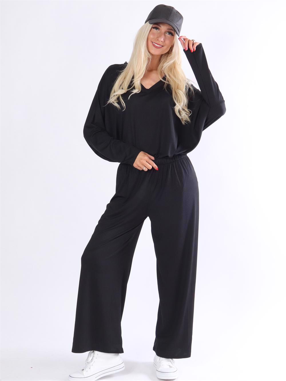 Dolly Pants - Vide bukser med rib